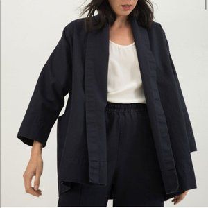 Elizabeth Suzann Clyde Jacket in Navy Cotton Canvas (Size Small)
